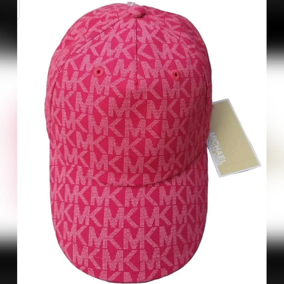 Michael Kors Accessories - NWT Michael Kors Pink MK Logo Baseball Cap Hat💕💖